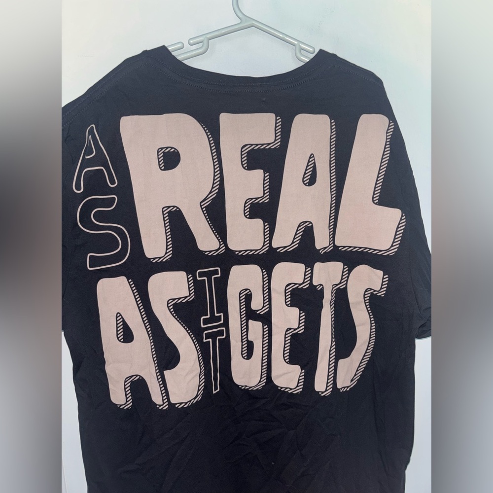 Chipotle Employee Work Shirt Loomstate Cotton As Real As It Gets Medium Black